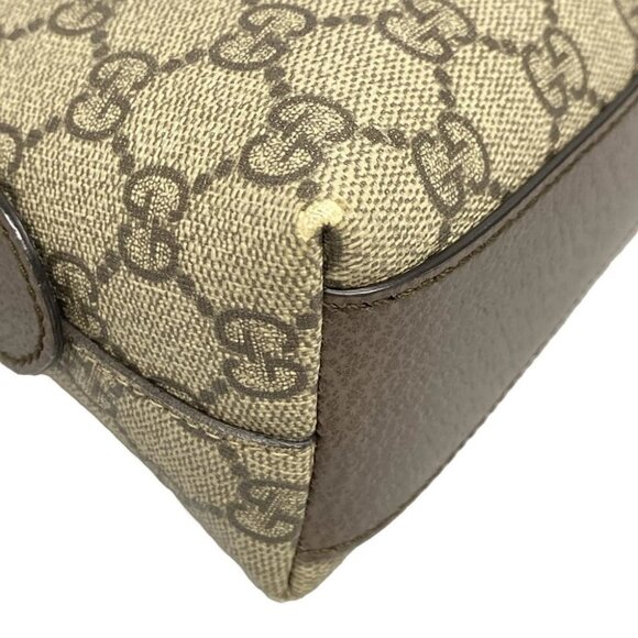 GUCCI Ophidia 499621 Dark Brown Beige Multi PVC Leather Shoulder Bag - Picture 7 of 16